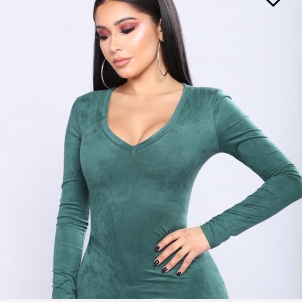 FASHION NOVA SUEDE TUNIC
